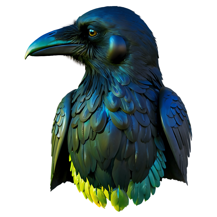 Raven Head Png 05062024