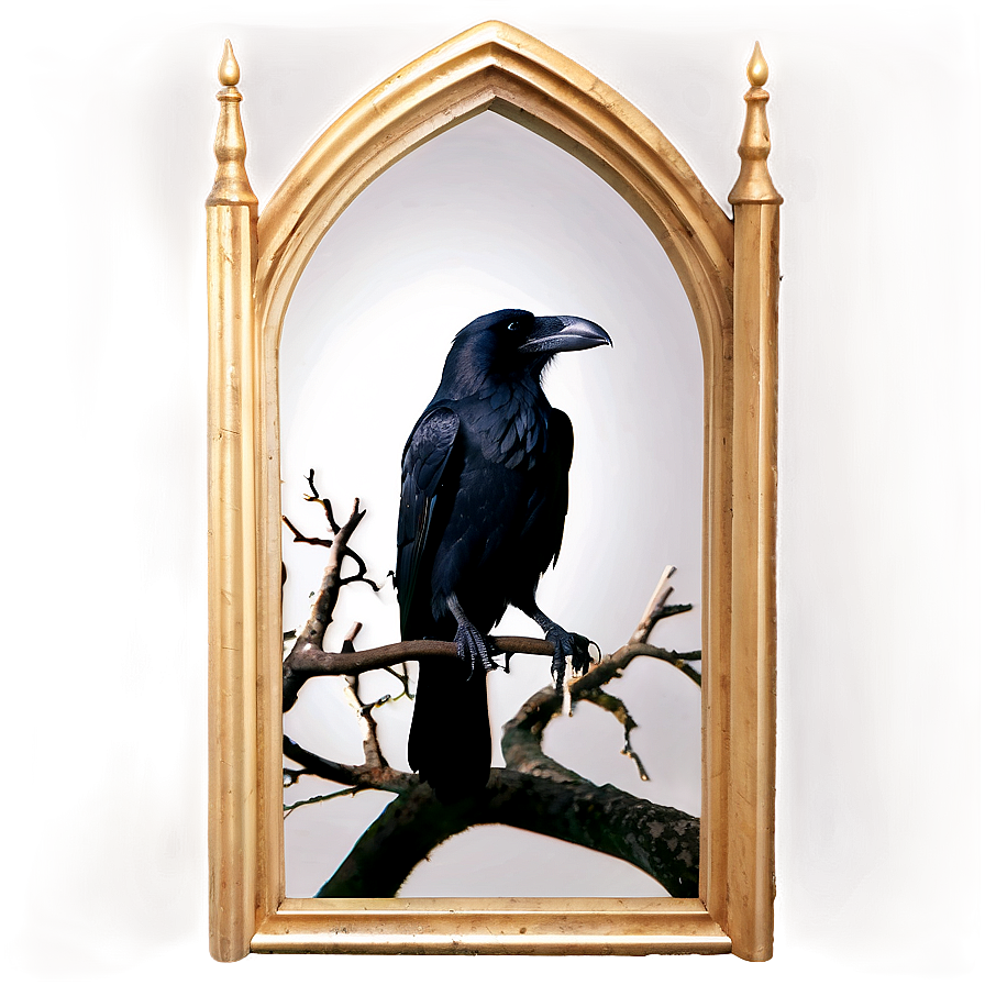 Raven In Gothic Style Png 06122024