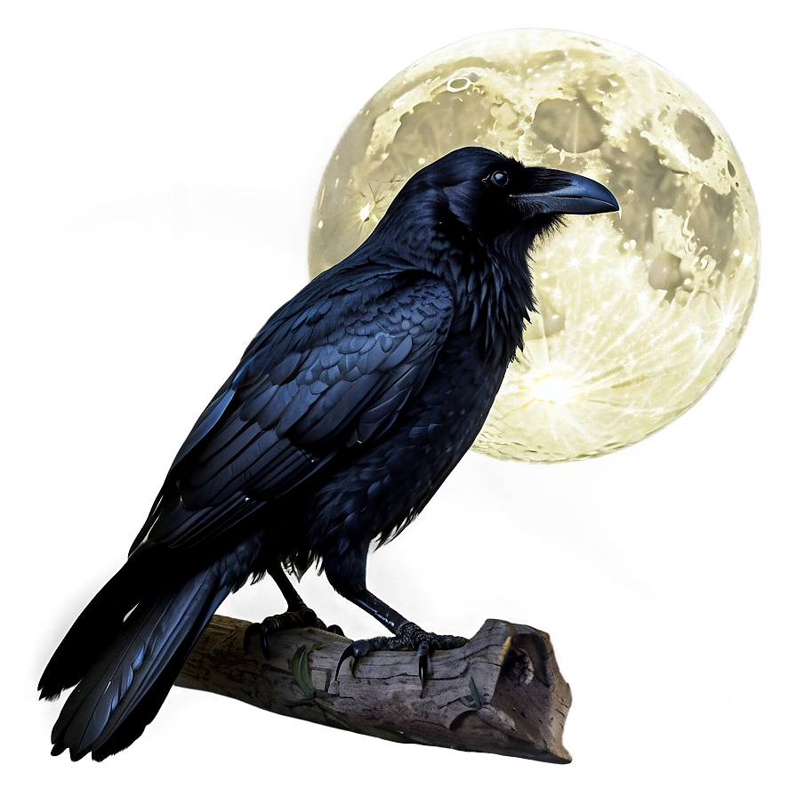 Raven In Moonlight Png 49