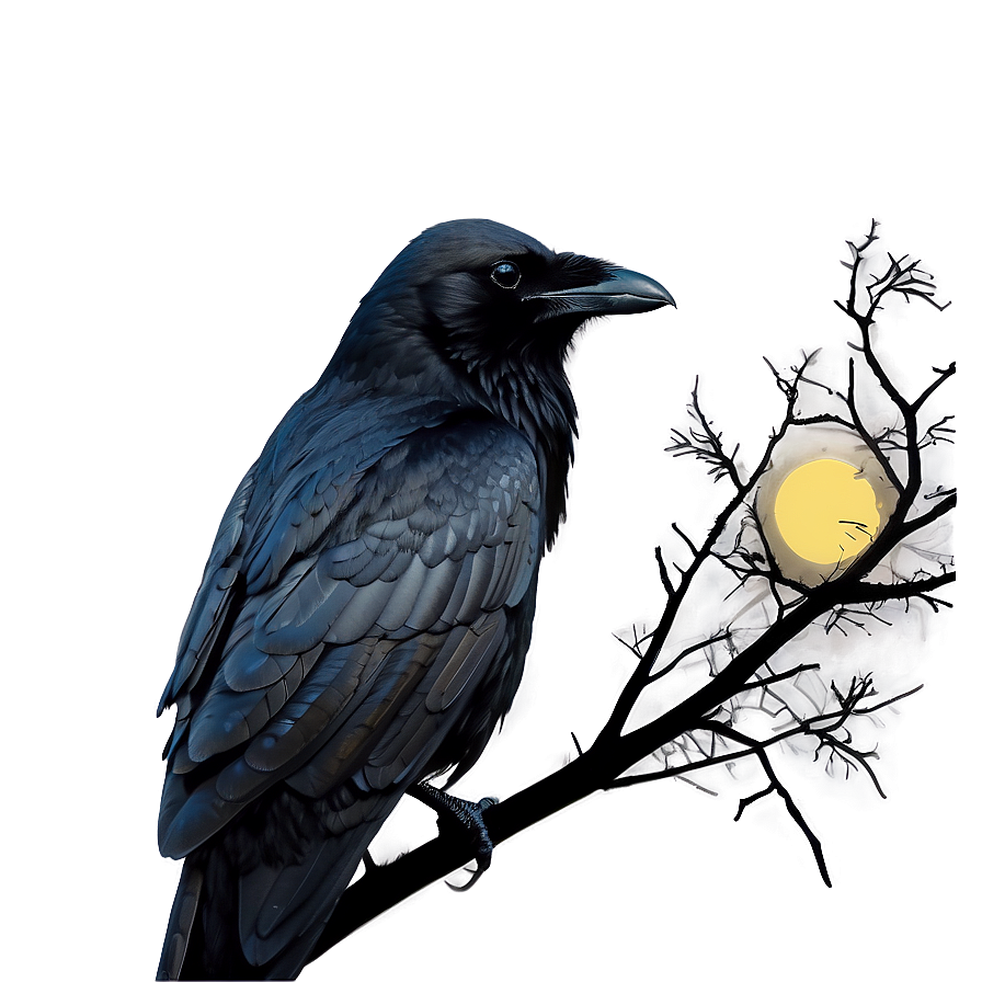 Raven In Moonlight Png Tlm