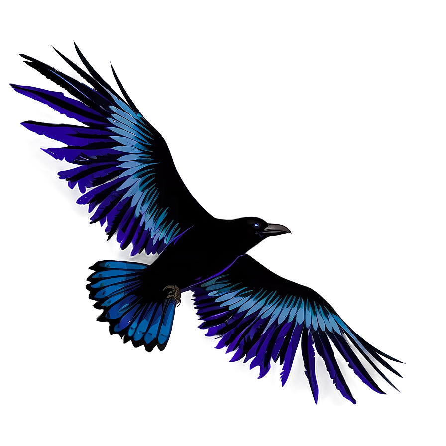 Raven With Open Wings Png 06122024