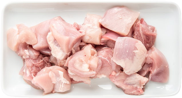 Raw Chicken Pieceson Plate