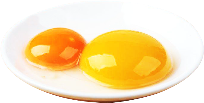 Raw Eggs Cracked Open White Plate