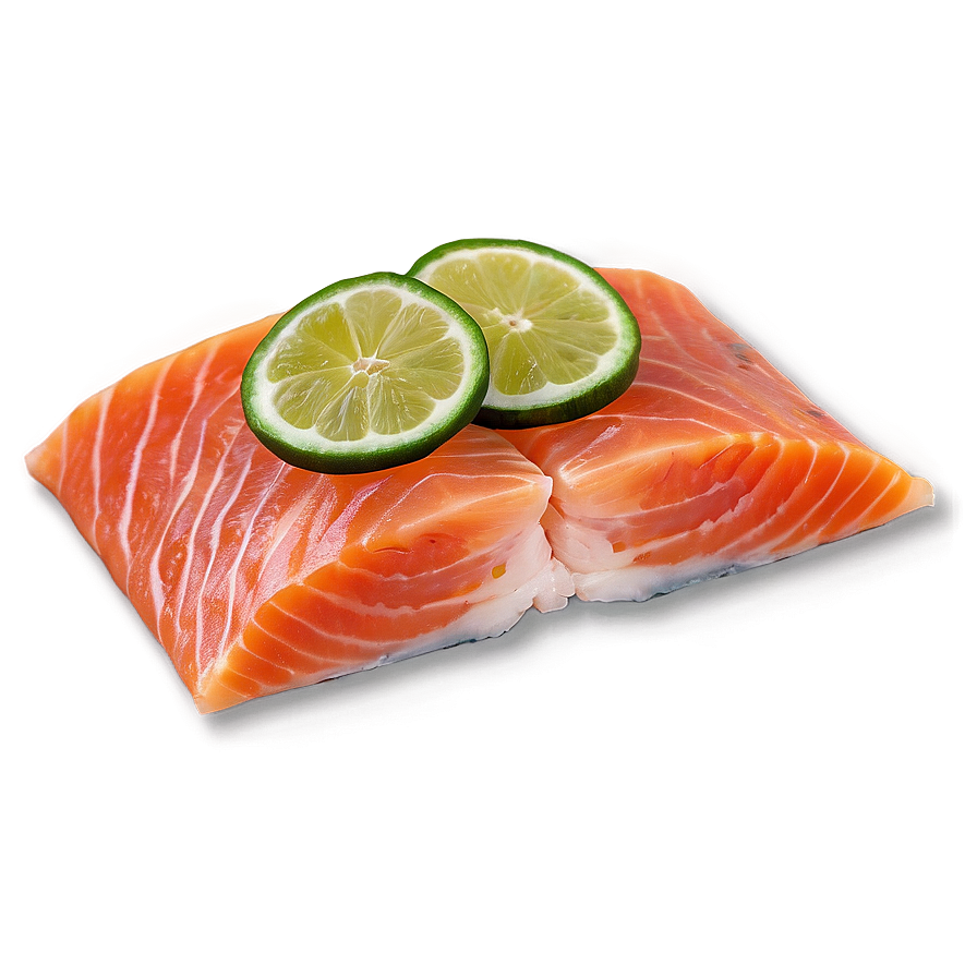 Raw Salmon Slice Png 8