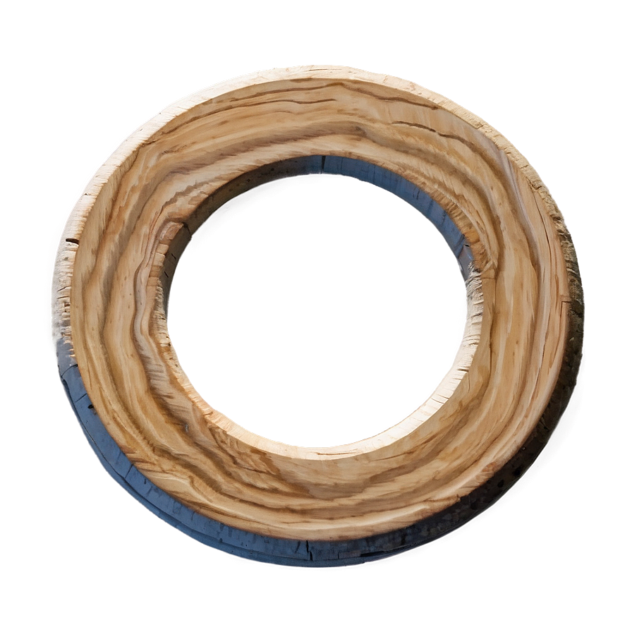 Raw Wood Circle Surface Png 06282024