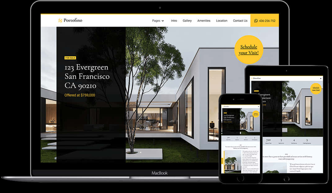 Real Estate Website Responsive Design