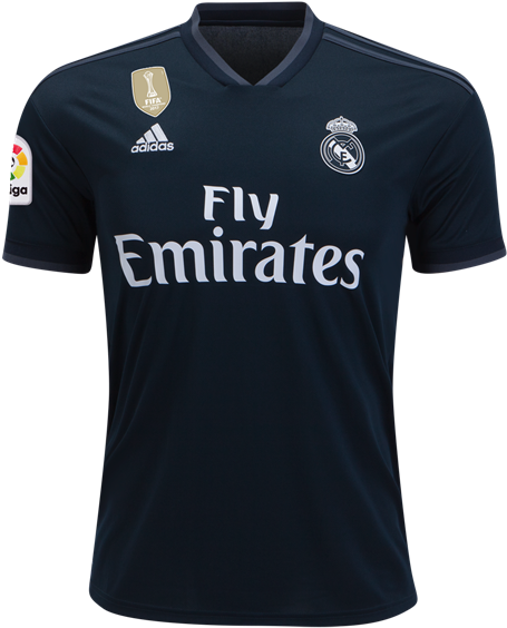 Real Madrid Black Jersey Adidas Sponsorship