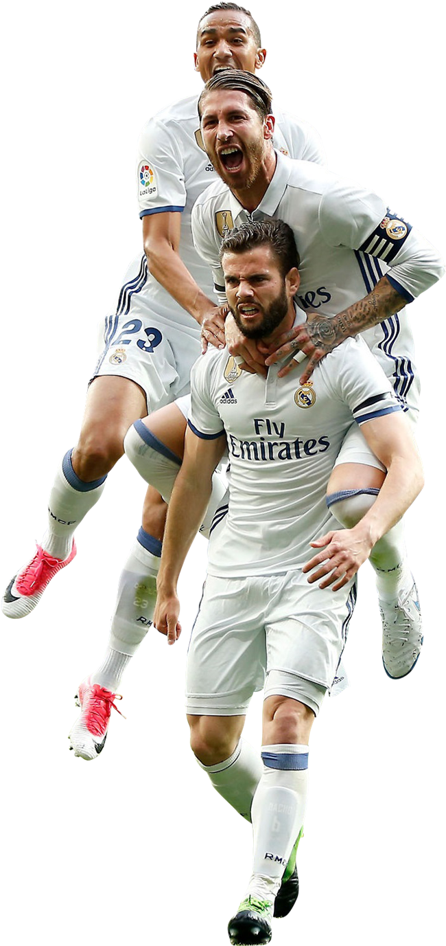 Real Madrid Players Celebration