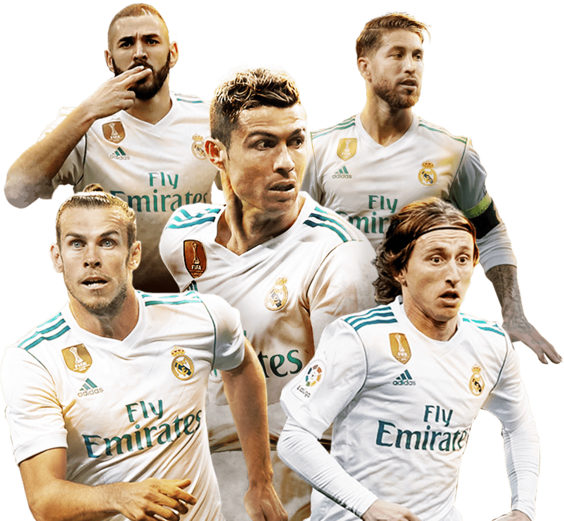 Real Madrid Players Collage