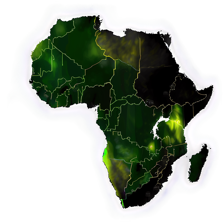 Realistic Africa Outline Png 06262024