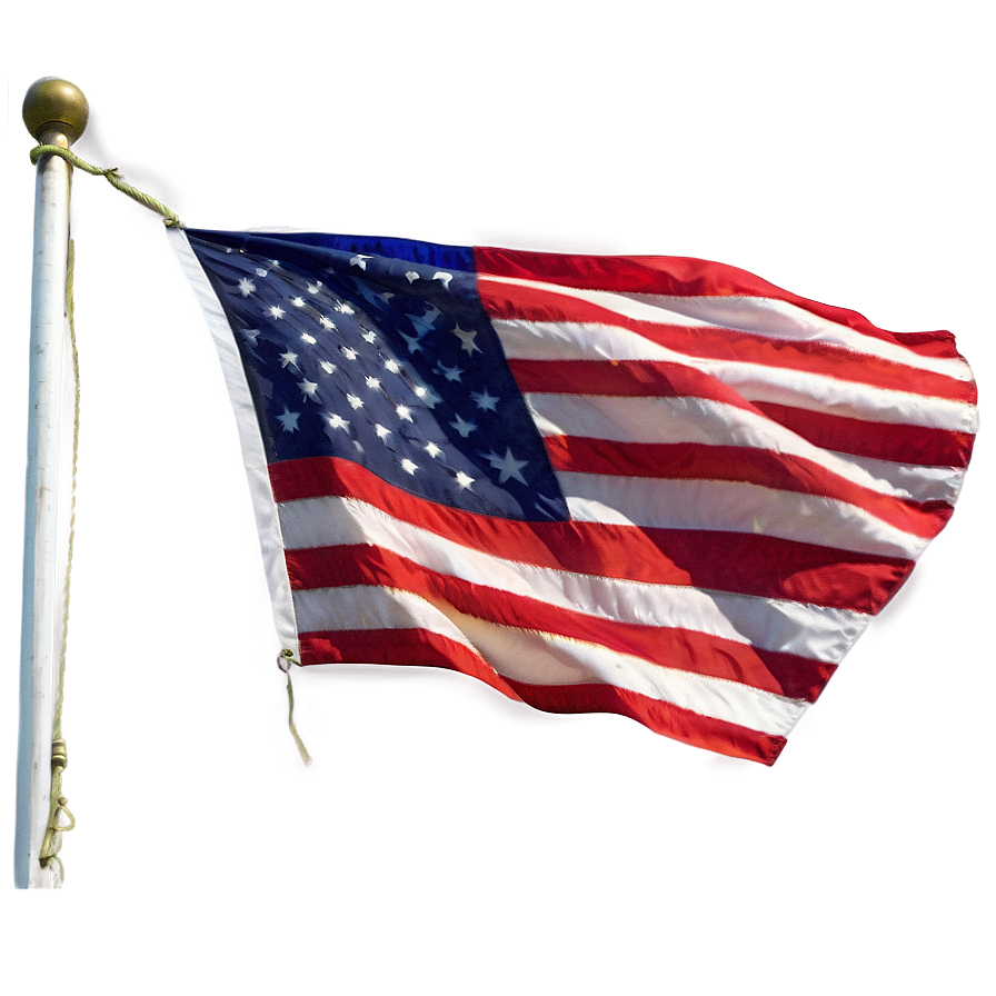 Realistic American Flag Png 10