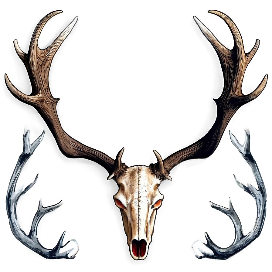 Realistic Antler Graphic Png 06212024