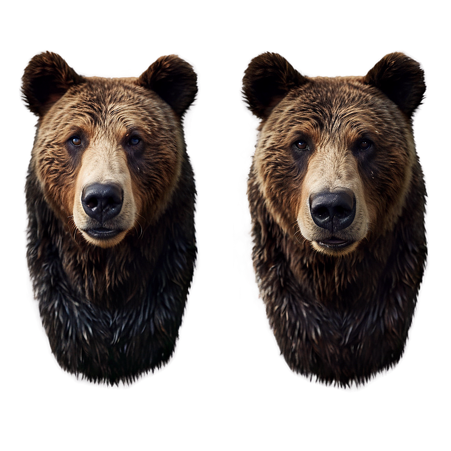 Realistic Bear Face Drawing Png 51