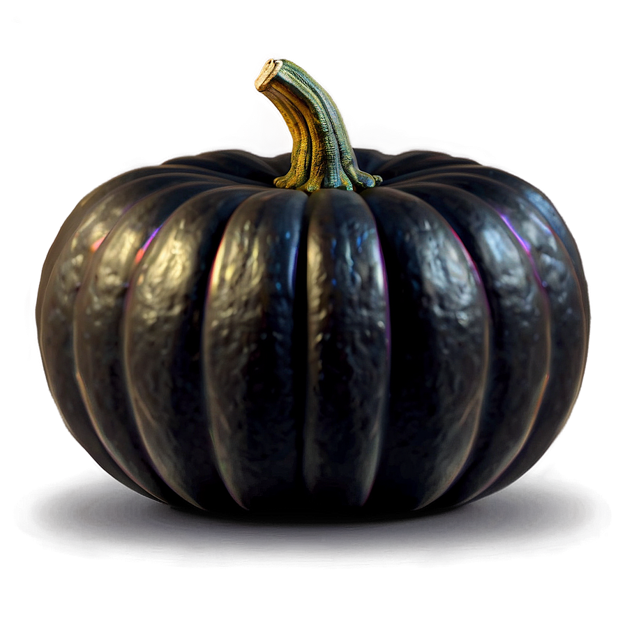 Realistic Black Pumpkin Png 06282024