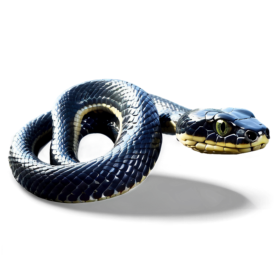 Realistic Black Snake Design Png Lkq