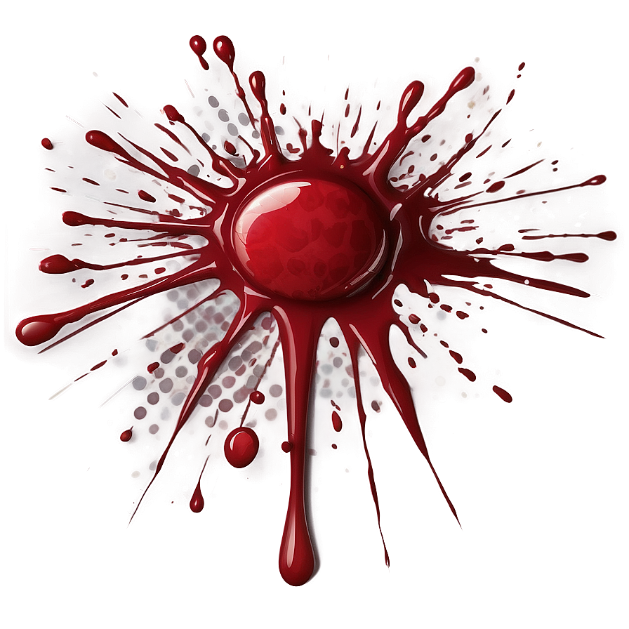 Realistic Blood Splatter Design Png 65