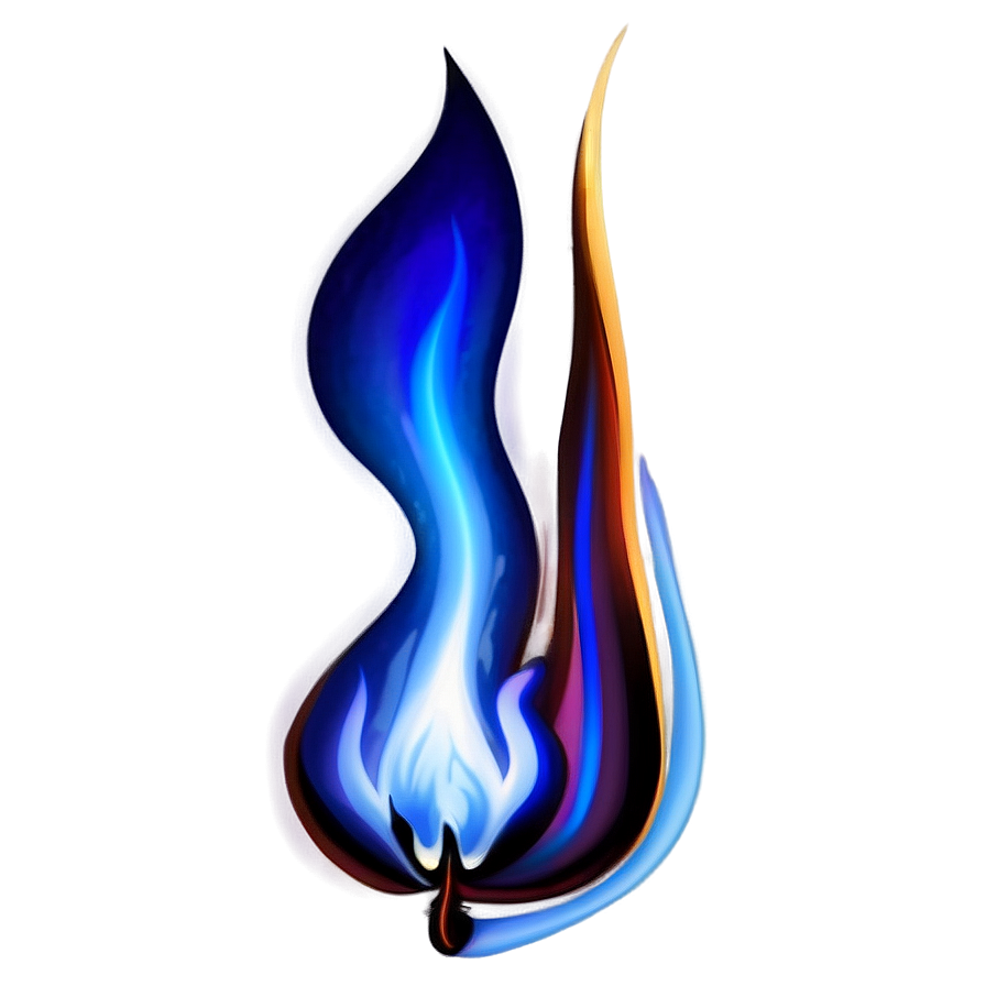 Realistic Blue Flames Png Kbk