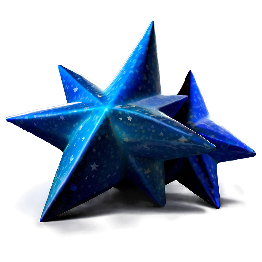 Realistic Blue Stars Png 84