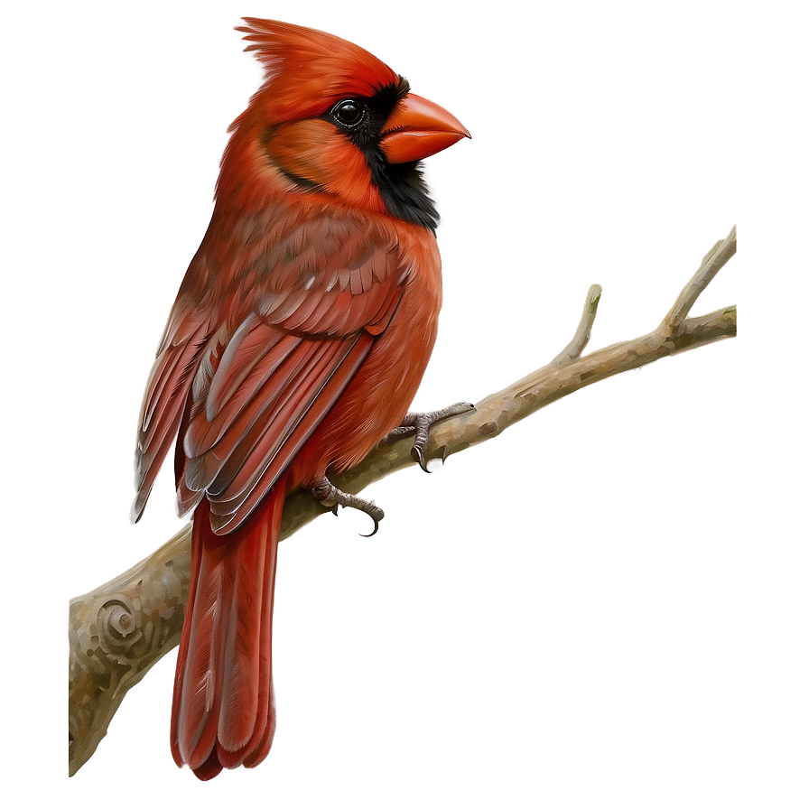 Realistic Cardinal Drawing Png 06252024