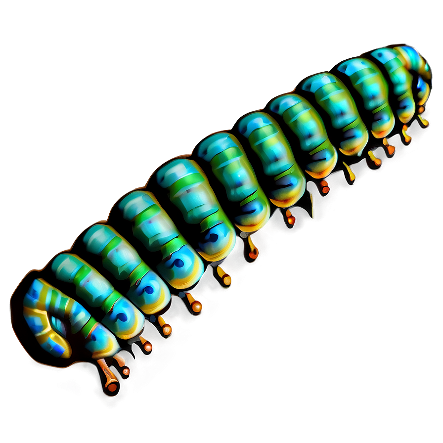 Realistic Caterpillar Design Png 65