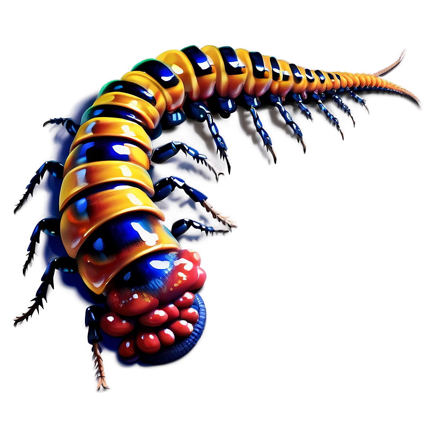 Realistic Centipede Art Png Djw86