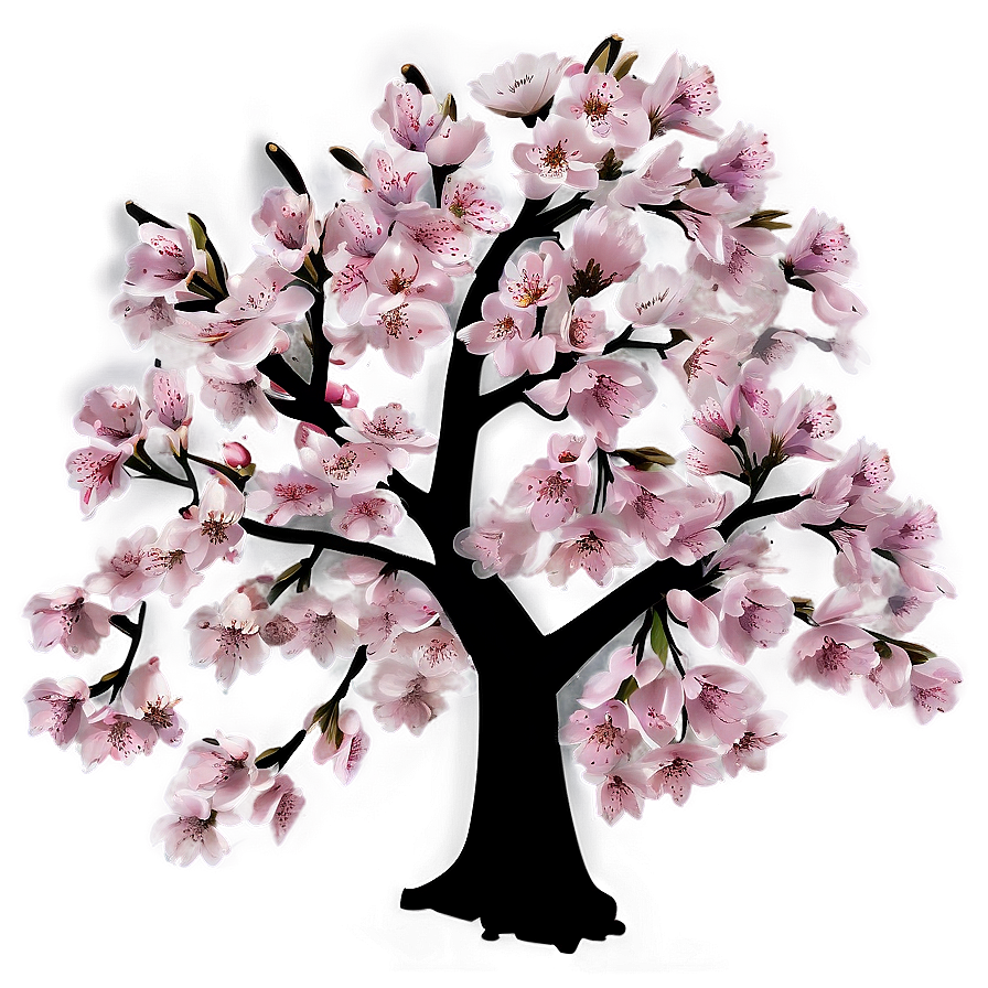 Realistic Cherry Blossom Tree Png 05242024