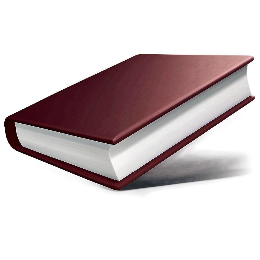 Realistic Closed Book Png 06282024