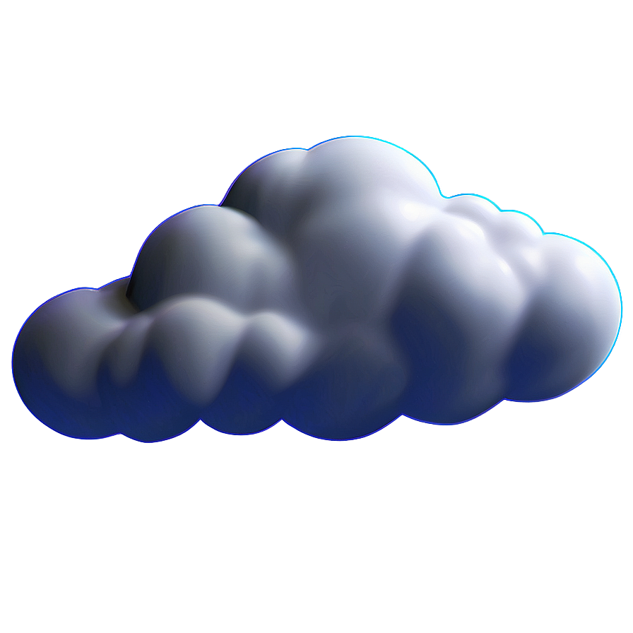 Realistic Cloud Vector Image Png 95