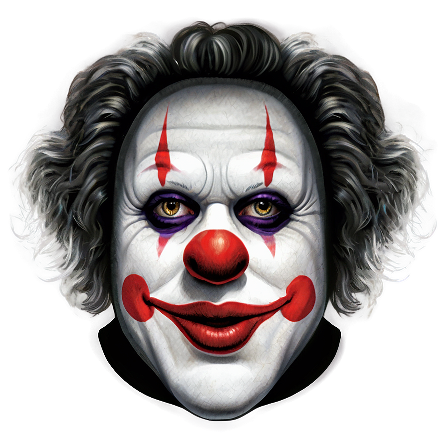 Realistic Clown Face Drawing Png Tgc6