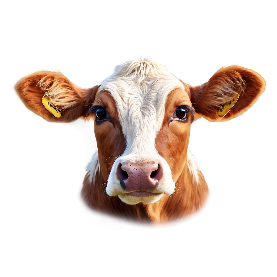 Realistic Cow Face Drawing Png Nwy90