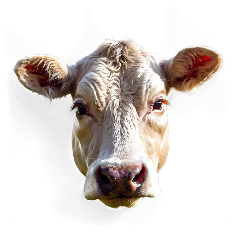 Realistic Cow Head Drawing Png Mex29