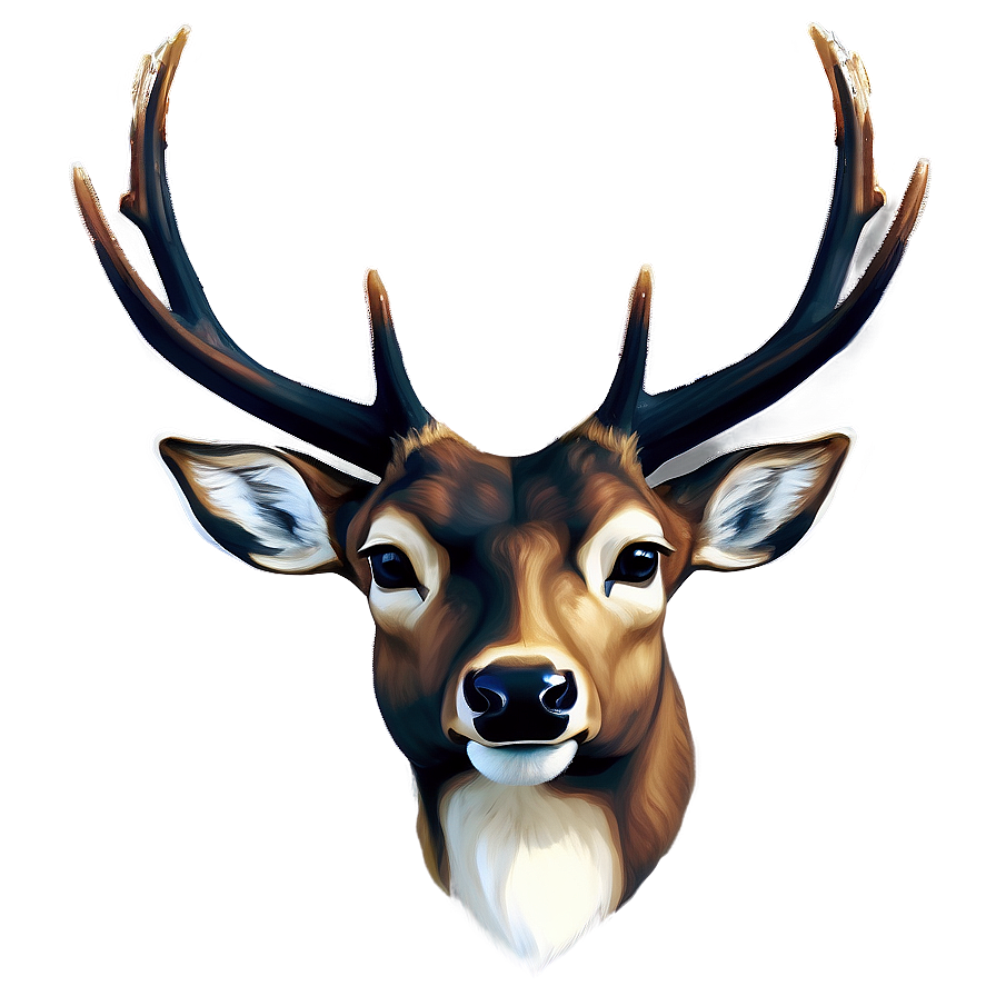 Realistic Deer Head Portrait Png 06212024