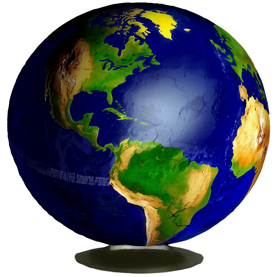 Realistic Earth Globe Png Liv