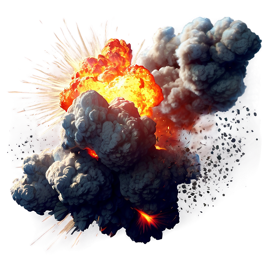 Realistic Explosion Illustration Png Jib