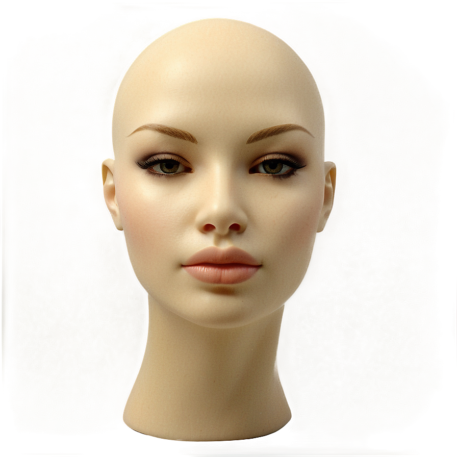 Realistic Female Mannequin Head Png Fol65