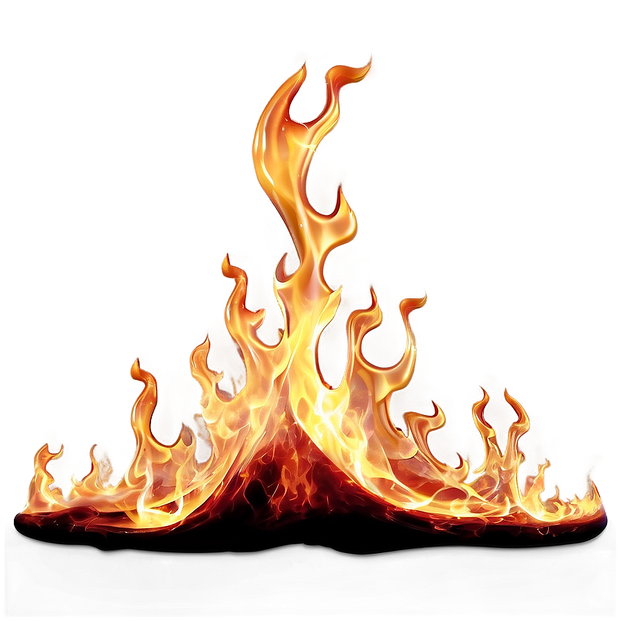 Realistic Fire Flames Png 05042024