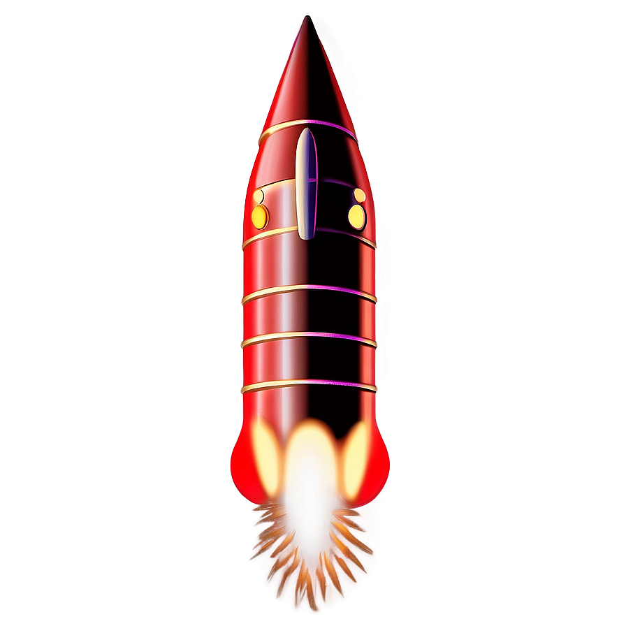 Realistic Firework Rocket Png 06212024