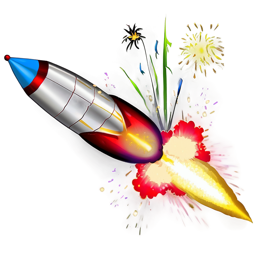 Realistic Firework Rocket Png Uee75