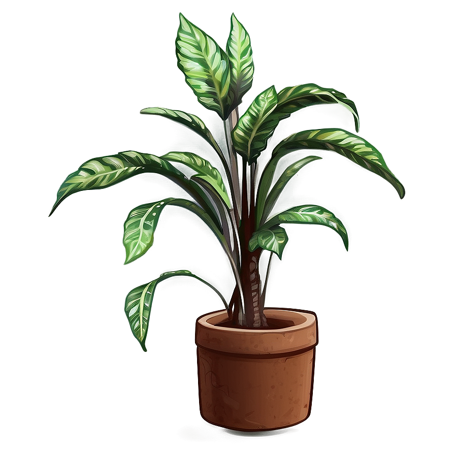 Realistic Floor Plant Png 96