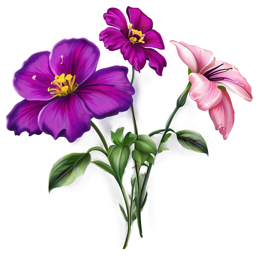 Realistic Flower Clipart Png 05252024