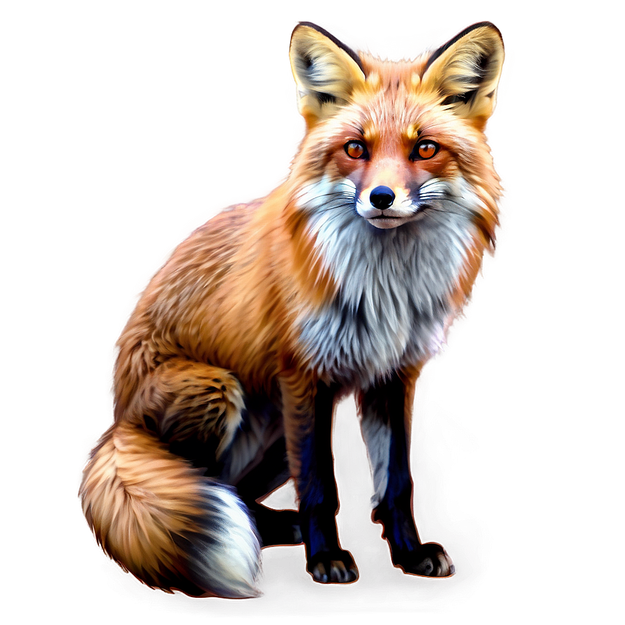 Realistic Fox Sketch Png 05062024