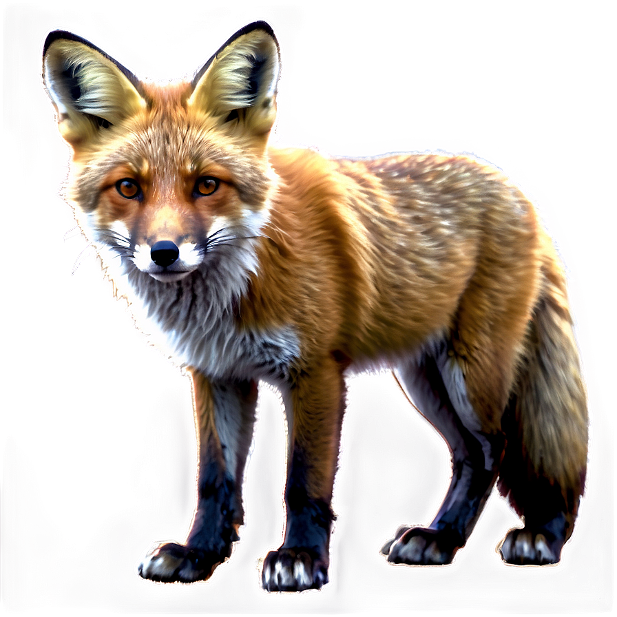 Realistic Fox Sketch Png Rsu