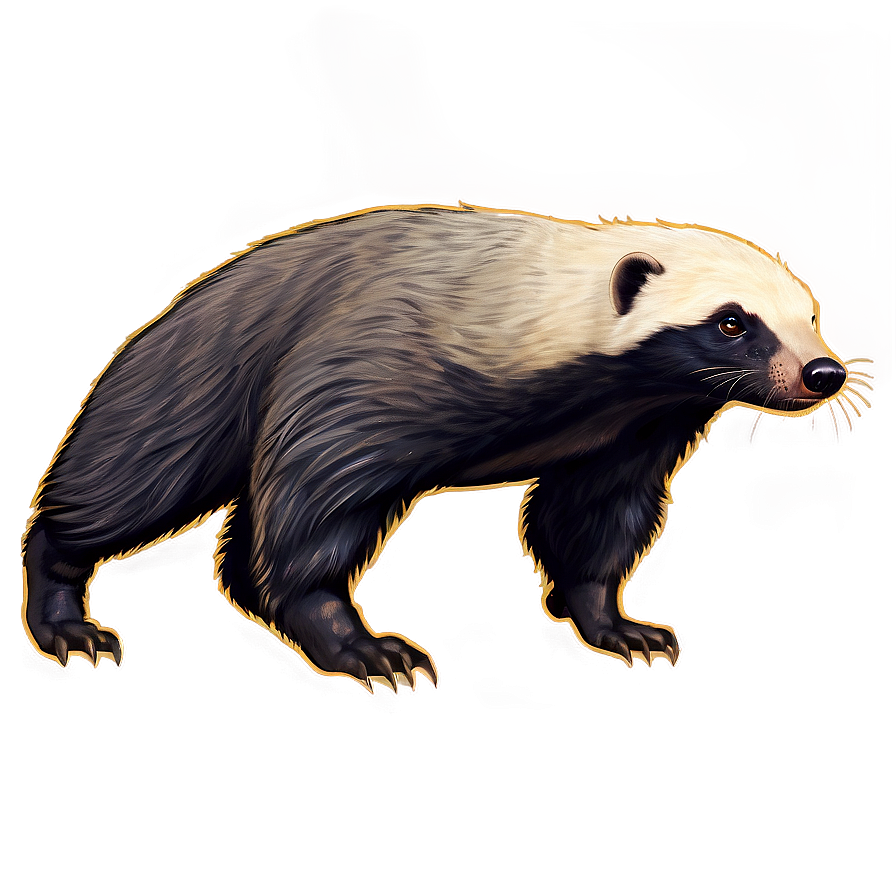 Realistic Honey Badger Drawing Png Avy