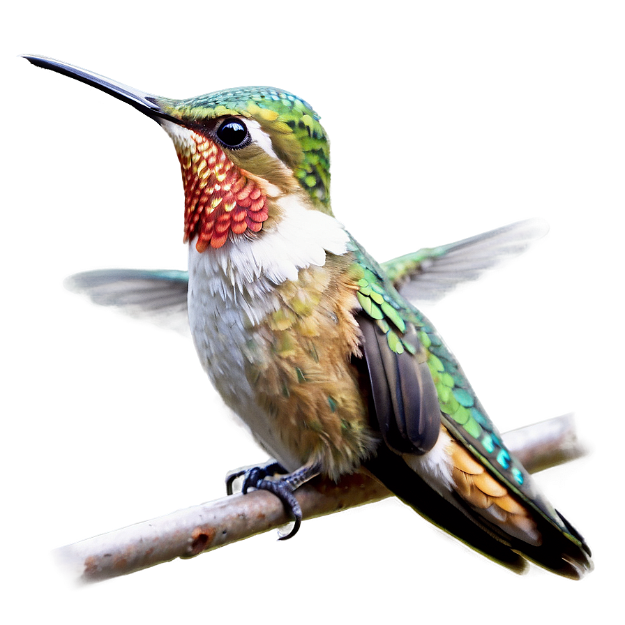 Realistic Hummingbird Art Png Fgu42