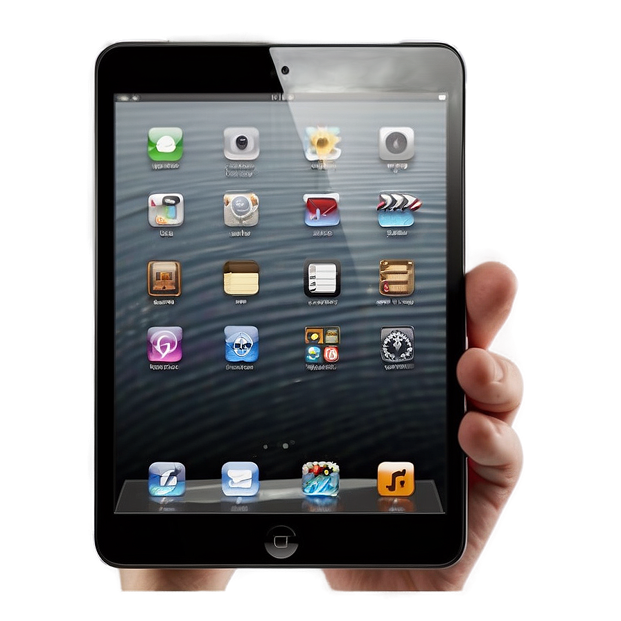 Realistic Ipad Mini Design Png 06242024