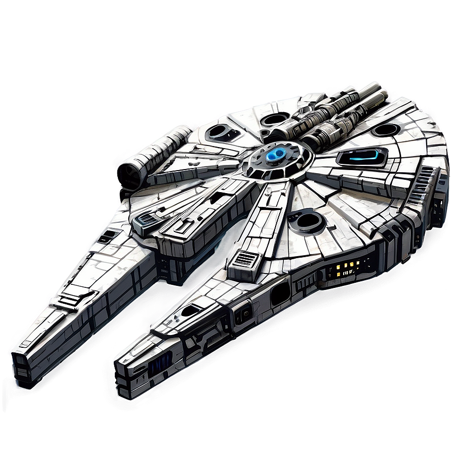 Realistic Millennium Falcon Png Ivl