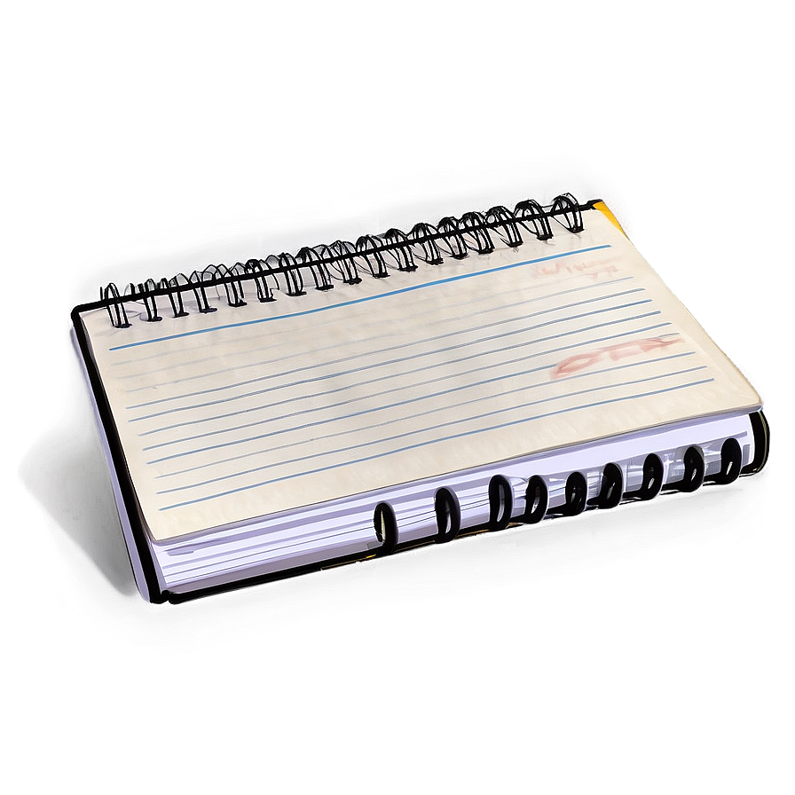 Realistic Notebook Paper Png 05252024