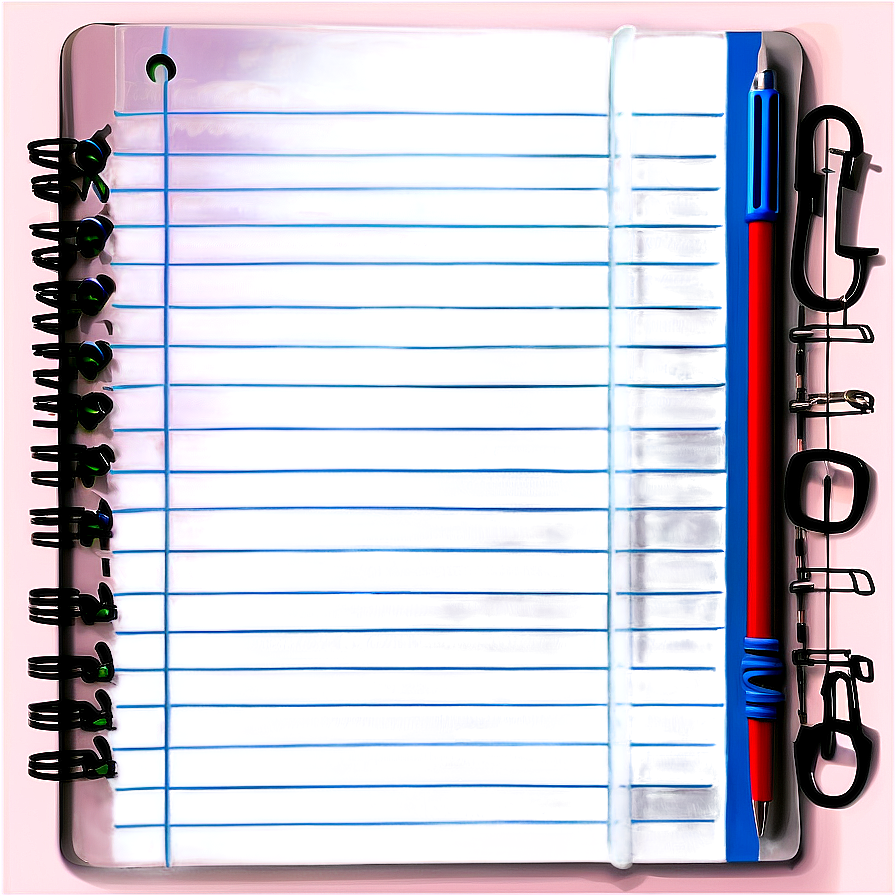 Realistic Notebook Paper Png 31