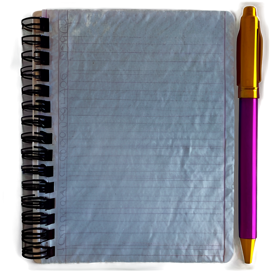 Realistic Notebook Paper Png Jgb