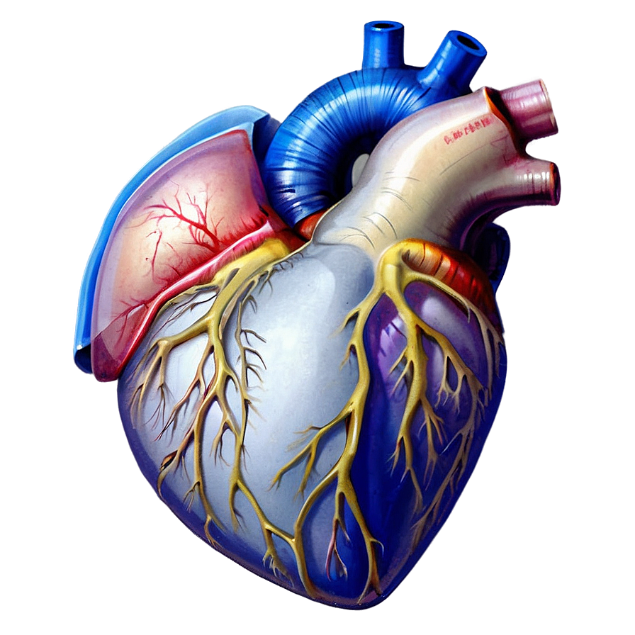 Realistic Open Heart Drawing Png 06212024